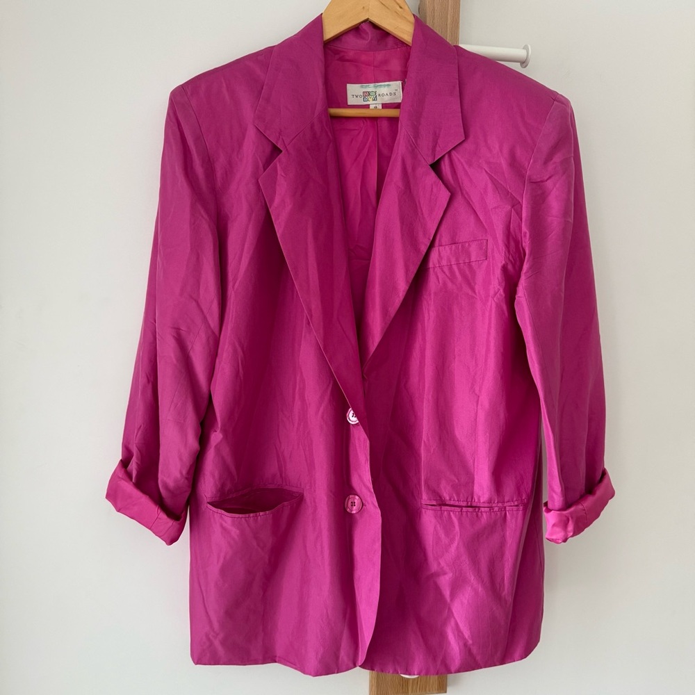 100% silk Lightweight Blazer Jacket